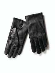 أسود - Charles Tyrwhitt Leather Touch Screen Gloves - صورة 1 من 1