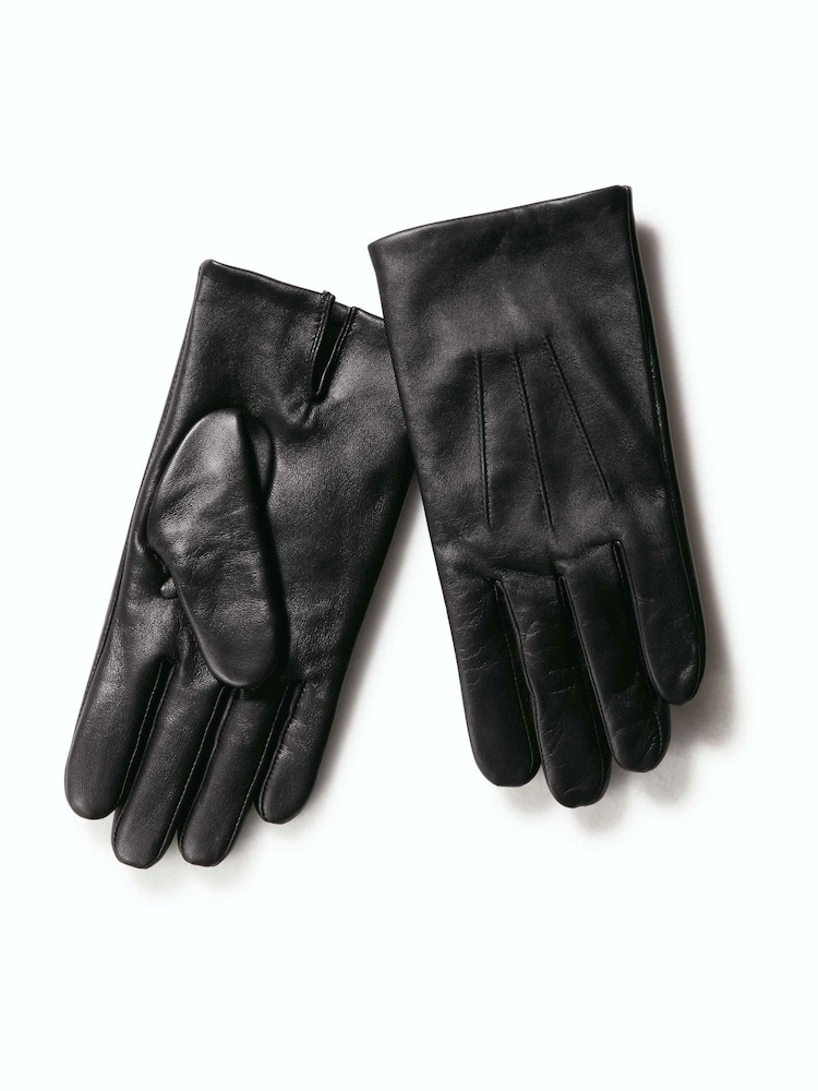 أسود - Charles Tyrwhitt Leather Touch Screen Gloves - صورة 1 من 1