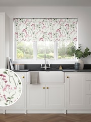 Rose Pink Isla Floral Made to Measure Roller Blind - Image 1 of 6
