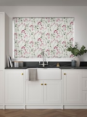 Rose Pink Isla Floral Made to Measure Roller Blind - Image 2 of 6