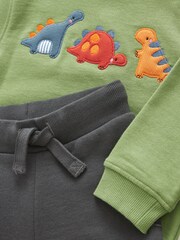 Green Embroidered Character Sweatshirt and Joggers Set (3mths-7yrs) - Image 6 of 6