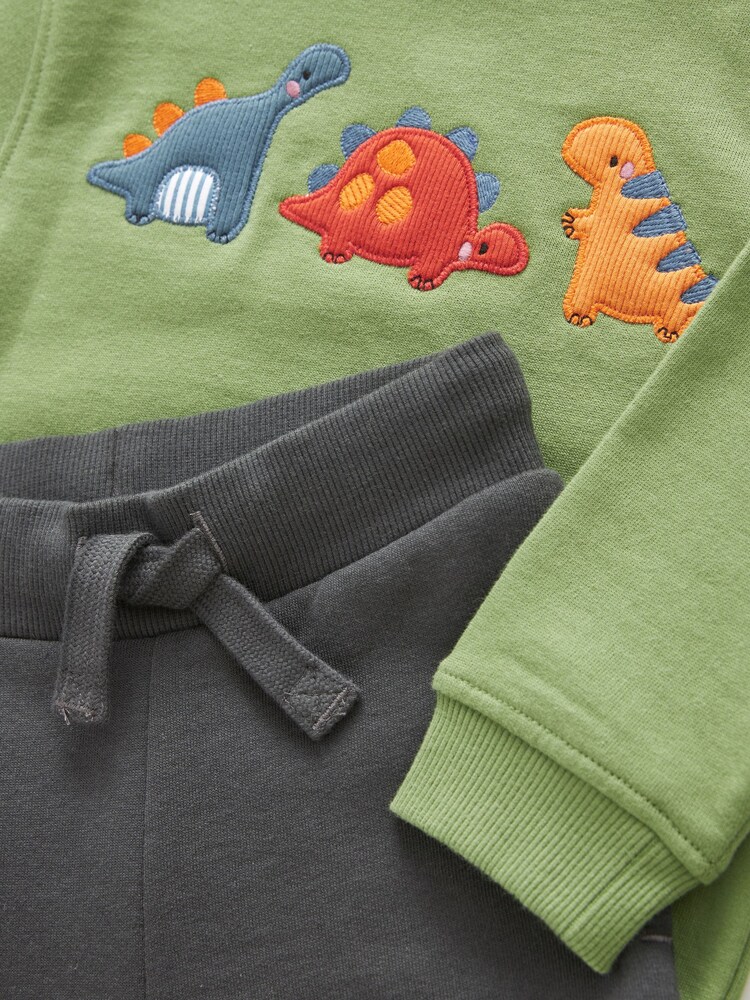 Green Embroidered Character Sweatshirt and Joggers Set (3mths-7yrs) - Image 6 of 6