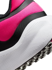 Nike Black/Pink Junior Revolution 7 Trainers - Image 11 of 12