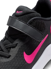 Nike Black/Pink Junior Revolution 7 Trainers - Image 12 of 12