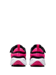 Nike Black/Pink Junior Revolution 7 Trainers - Image 7 of 12