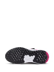 Nike Black/Pink Junior Revolution 7 Trainers - Image 9 of 12