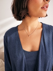 Laura Ashley Navy Longline Lounge Cardigan - Image 5 of 7