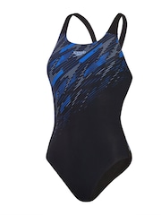 Speedo Black Womens HyperBoom Placement Muscleback Swimsuit - Image 9 of 13