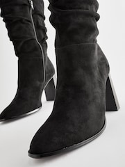 Schwarz - Forever Comfort® Kniehohe, lässige Stiefel mit Absatz - Bild 6 von 7