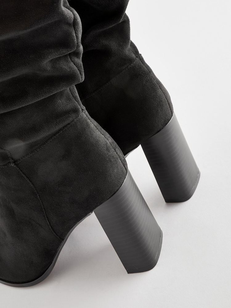 Schwarz - Forever Comfort® Kniehohe, lässige Stiefel mit Absatz - Bild 7 von 7
