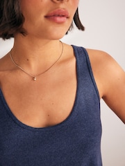 Laura Ashley Navy Lounge Knit Vest Top - Image 5 of 8