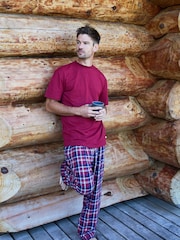 The Little Tailor Red Checked Flannel Relaxed Christmas Pyjamas - Image 5 of 5