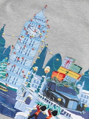 Monsoon Grey London Graphic Christmas Sweatshirt - Image 3 of 3