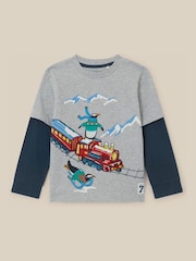 Monsoon Penguin Embroidered Christmas Long Sleeve Top - 圖片 1/3