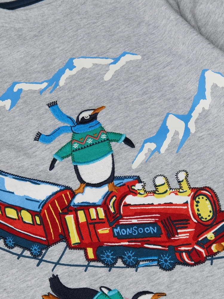 Monsoon Penguin Embroidered Christmas Long Sleeve Top - 圖片 3/3