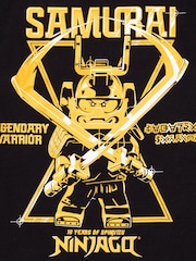 Vanilla Underground Black Lego Ninjago Boys Licensed Long Sleeved 100% Cotton T-Shirt - Image 5 of 5