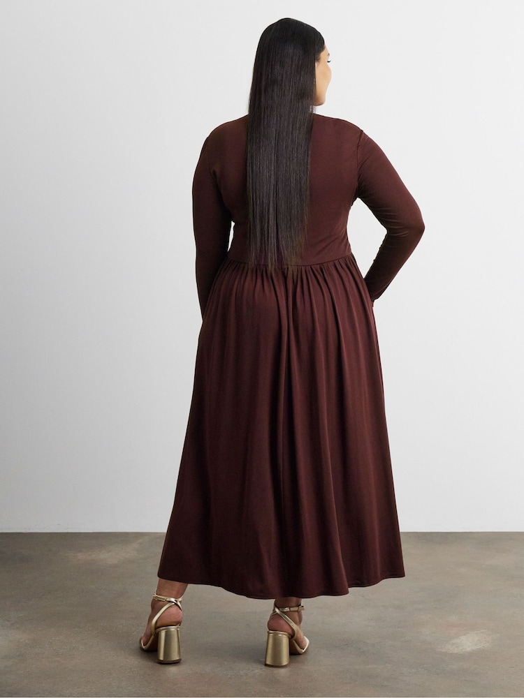 Joanna Hope Joanna Hope Draped Bodice Jersey Midi Dress - Bilde 2 av 4 Joanna Hope Joanna Hope Draped Bodice Jersey Midi Dress - Bilde 2 av 4