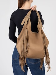 Rieker Magnetic Lock Fringed Shoulder Bag - Imaginea 1 din 8