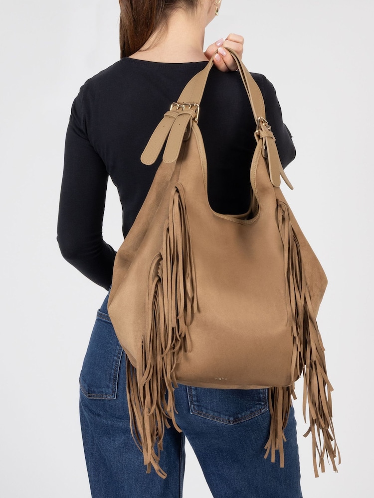 Rieker Magnetic Lock Fringed Shoulder Bag - Imaginea 1 din 8