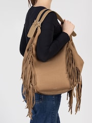 Rieker Magnetic Lock Fringed Shoulder Bag - Imaginea 2 din 8