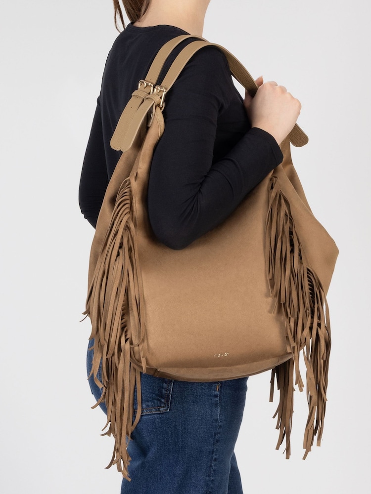 Rieker Magnetic Lock Fringed Shoulder Bag - Imaginea 2 din 8