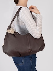 Rieker Brown Zipper Shoulder Bag - Image 1 of 5