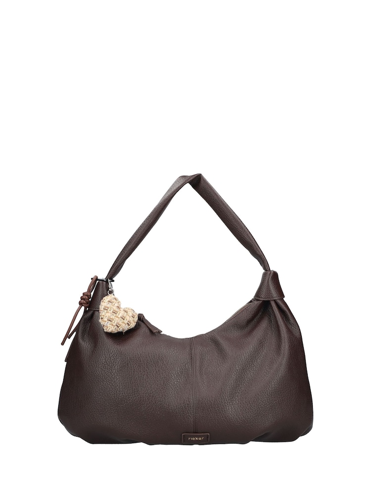 Rieker Brown Zipper Shoulder Bag - Image 2 of 5 Rieker Brown Zipper Shoulder Bag - Image 2 of 5