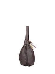 Rieker Brown Zipper Shoulder Bag - Image 5 of 5