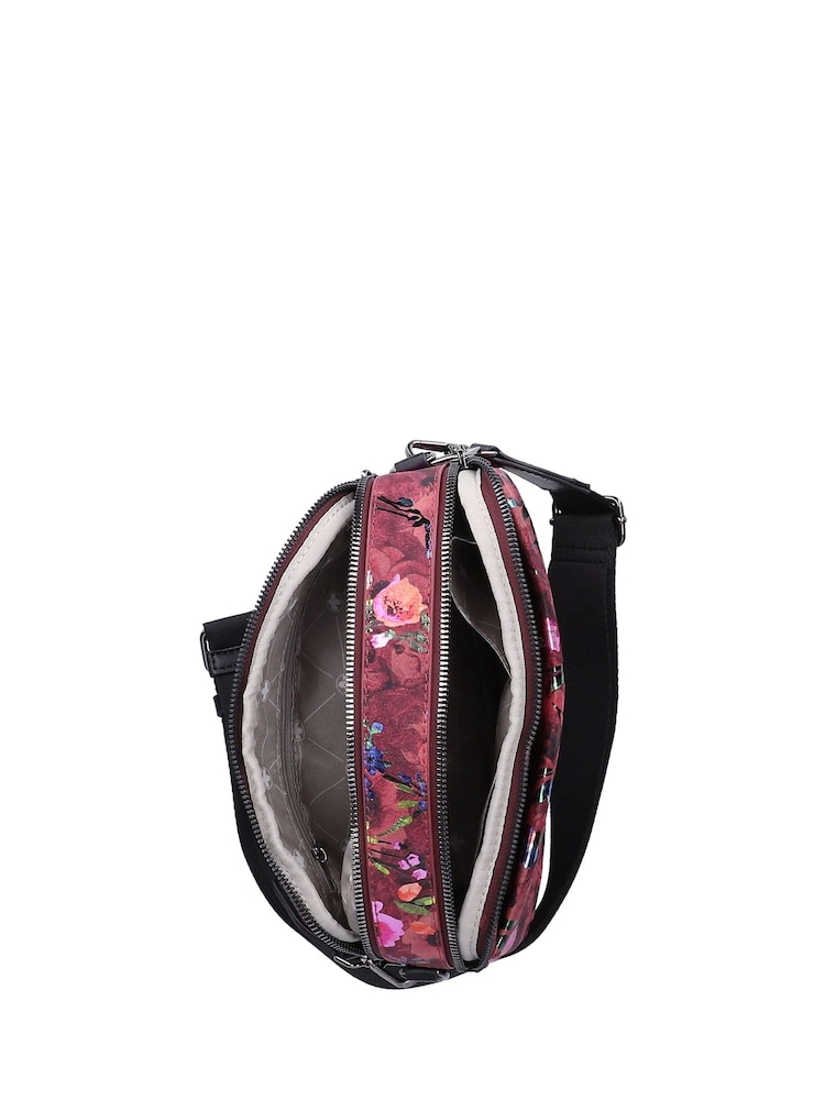 Rieker Black Zipper Shoulder Bag - Image 8 of 8