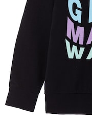 Vanilla Underground Black Barbie Girls Licensed 100% Cotton Hoodie - Image 4 of 5