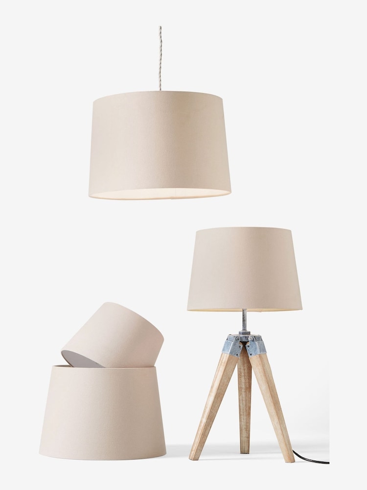 Natural Lamp Shade Ceiling Light - Image 2 of 4