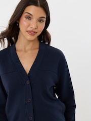 Threadbare Blue Petite Cardigan & Jogger Sweat Set - Image 2 of 5