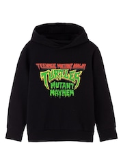 Vanilla Underground Black Teenage Mutant Ninja Turtles Boys Licensed 100% Cotton Hoodie - Image 1 of 4