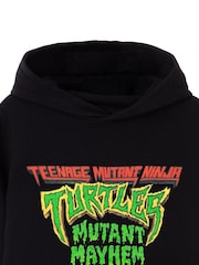 Vanilla Underground Black Teenage Mutant Ninja Turtles Boys Licensed 100% Cotton Hoodie - Image 3 of 4