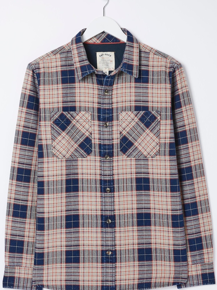 FatFace Blue Glenwood Check Shirt - Image 3 of 3