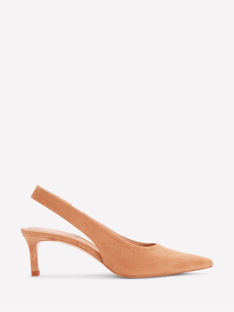 Boden Nude Hope Slingback Kitten Heels - Image 2 of 5 Boden Nude Hope Slingback Kitten Heels - Image 2 of 5