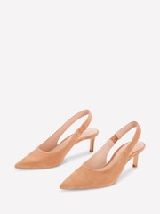 Boden Nude Hope Slingback Kitten Heels - Image 3 of 5