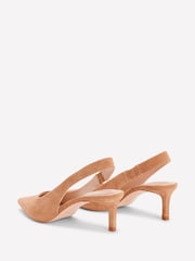 Boden Nude Hope Slingback Kitten Heels - Image 4 of 5