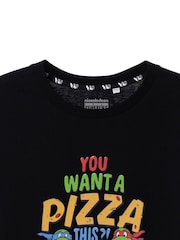 Vanilla Underground Black Teenage Mutant Ninja Turtles Mens Licensed 100% Cotton T-Shirt - Image 2 of 7