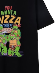 Vanilla Underground Black Teenage Mutant Ninja Turtles Mens Licensed 100% Cotton T-Shirt - Image 3 of 7