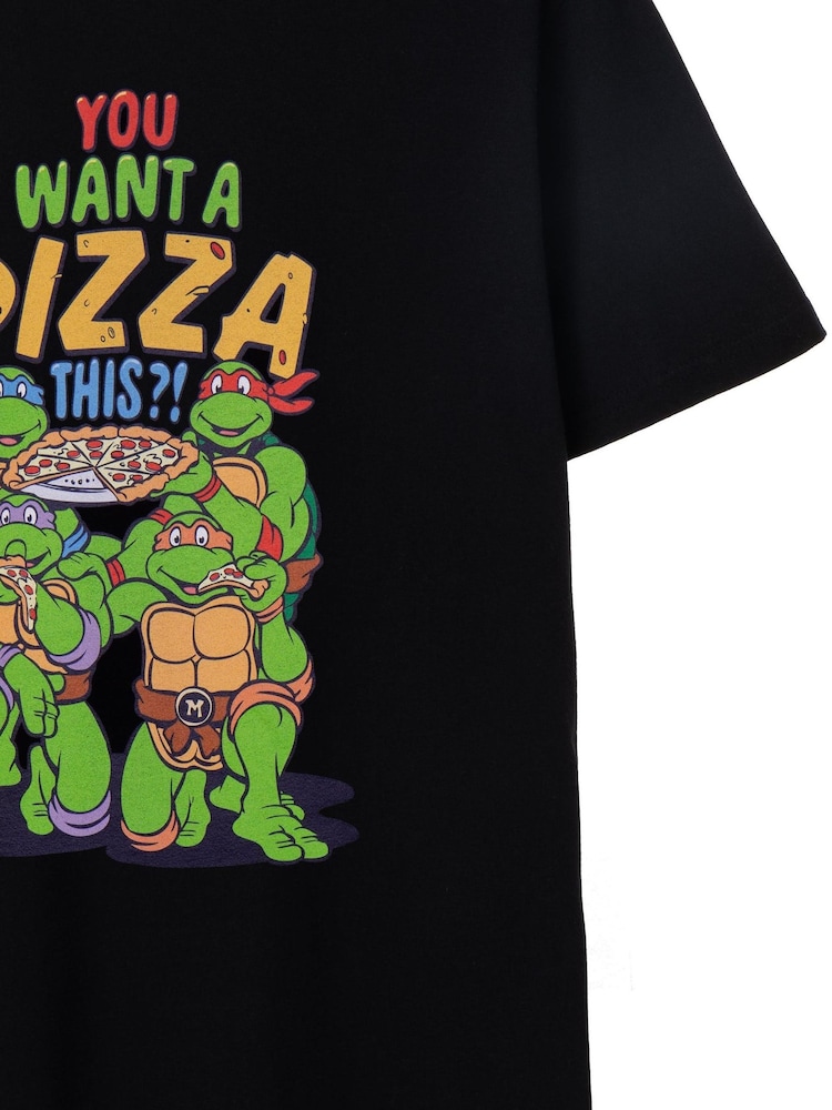 Vanilla Underground Black Teenage Mutant Ninja Turtles Mens Licensed 100% Cotton T-Shirt - Image 3 of 7