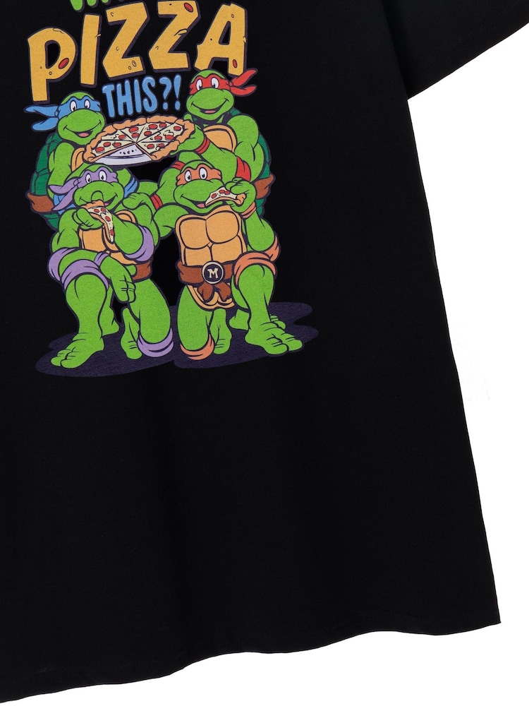 Vanilla Underground Black Teenage Mutant Ninja Turtles Mens Licensed 100% Cotton T-Shirt - Image 4 of 7