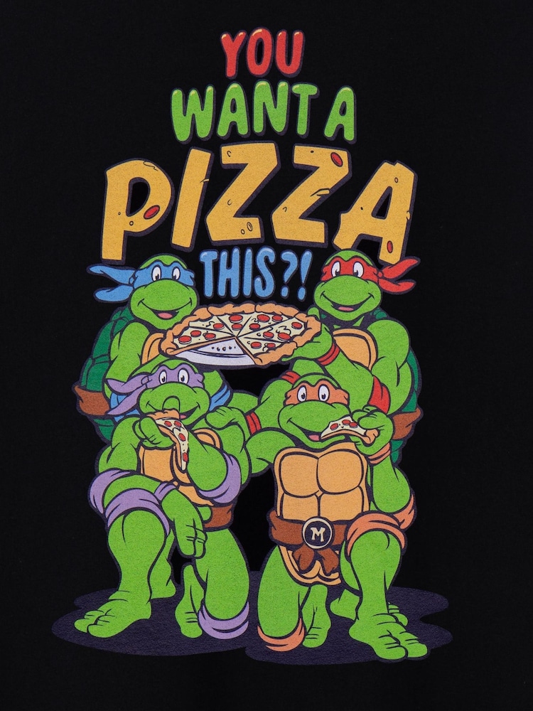 Vanilla Underground Black Teenage Mutant Ninja Turtles Mens Licensed 100% Cotton T-Shirt - Image 5 of 7