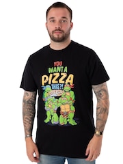 Vanilla Underground Black Teenage Mutant Ninja Turtles Mens Licensed 100% Cotton T-Shirt - Image 6 of 7