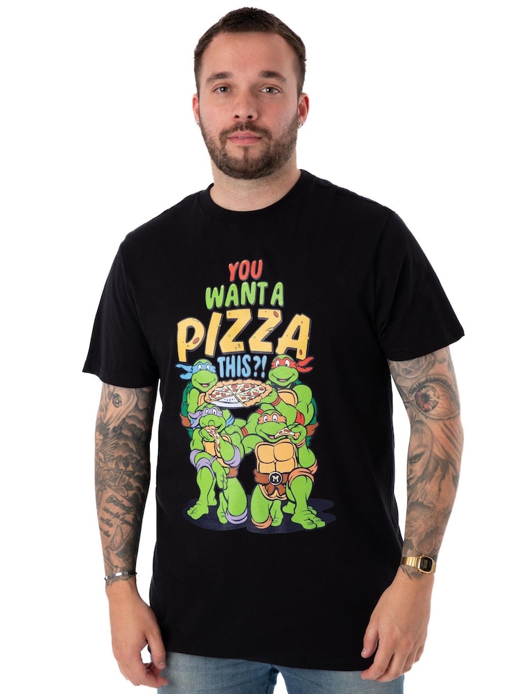 Vanilla Underground Black Teenage Mutant Ninja Turtles Mens Licensed 100% Cotton T-Shirt - Image 6 of 7