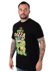 Vanilla Underground Black Teenage Mutant Ninja Turtles Mens Licensed 100% Cotton T-Shirt - Image 7 of 7