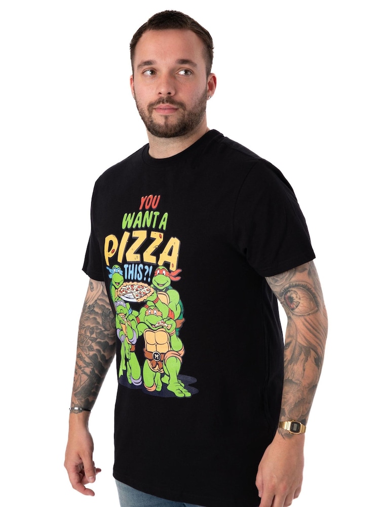 Vanilla Underground Black Teenage Mutant Ninja Turtles Mens Licensed 100% Cotton T-Shirt - Image 7 of 7