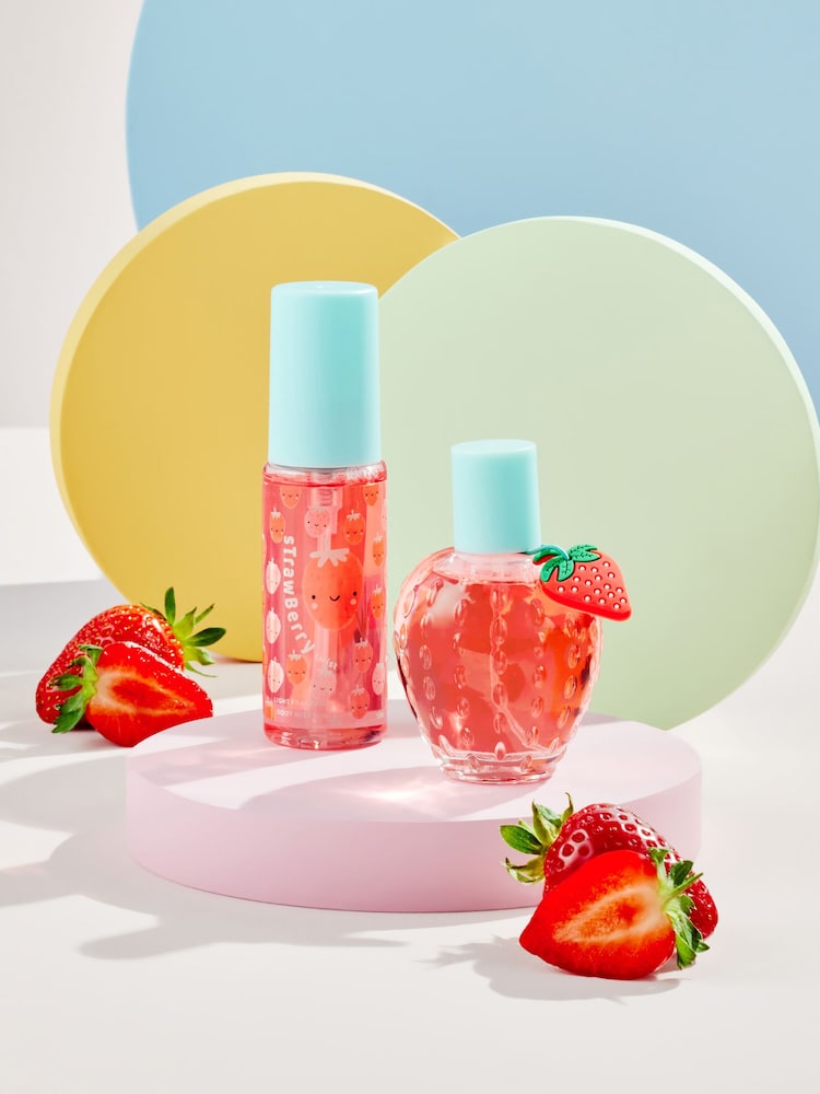 Kids Strawberry 50ml Light Perfume and 50ml Body Mist Gift Set - Image 2 of 3
