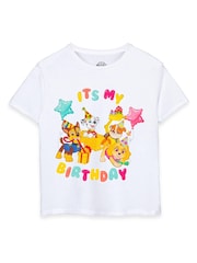 Vanilla Underground White Paw Patrol Kids Licensed Birthday 100% Cotton T-Shirt - Image 1 of 5