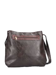 Rieker Brown Zipper Shoulder Bag - Image 4 of 7